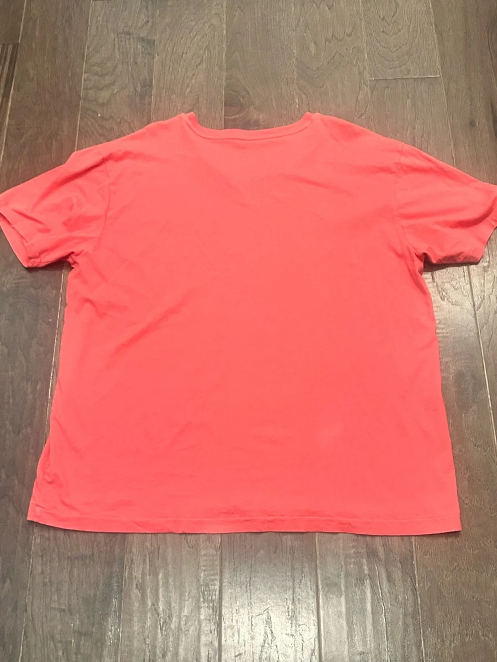 Polo Ralph Lauren Men's Coral V-Neck Tee Large